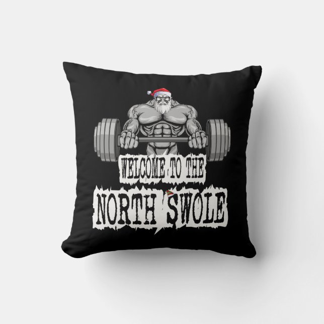 Welcome To The North Swole Cushion (Front)