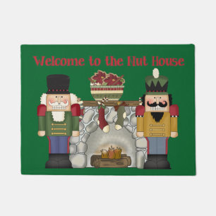 Welcome to the Nut house nutcracker door mat