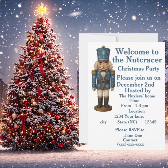 welcome to the nutcracker Christmas invitation (Creator Uploaded)