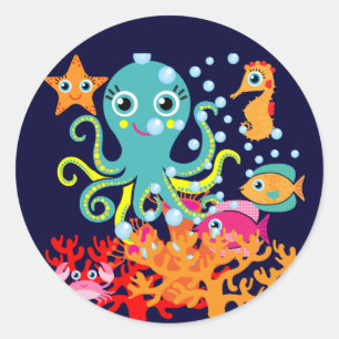 Welcome to the Ocean Classic Round Sticker