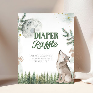 Welcome to The Pack Forest Wolf Diaper Raffle Poster