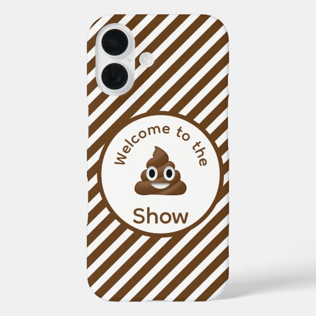 Welcome to the Poo Emoji Show Funny  Case-Mate iPhone Case (Back)