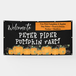 Welcome to the Pumpkin Patch Pumpkin Banner for