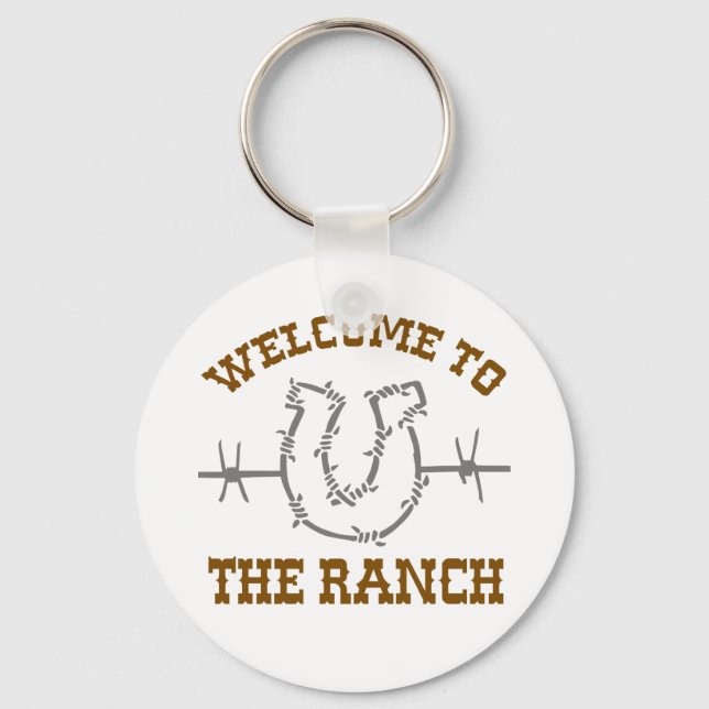 Welcome to the Ranch Key Ring (Front)