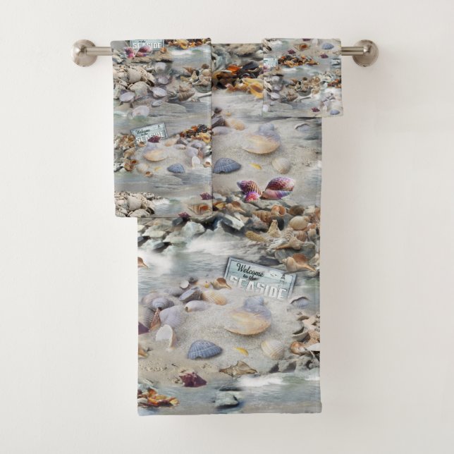 Welcome to the Seaside Bath Towel Set (Insitu)
