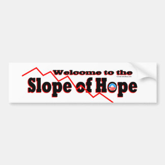 Welcome to the Slope of Hope Bumper Sticker