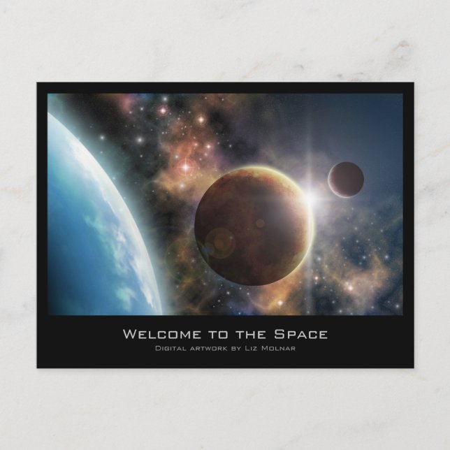 Welcome to the Space Postcard (Front)