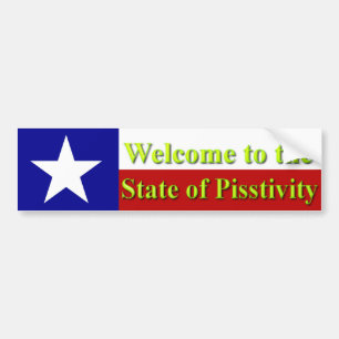 Welcome to the State of Pisstivity Bumper Sticker