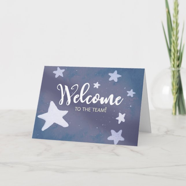 Welcome to the Team Business Stars Card (Front)