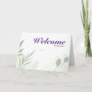 Welcome To The Team Card