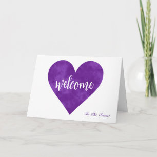 Welcome To The Team Card