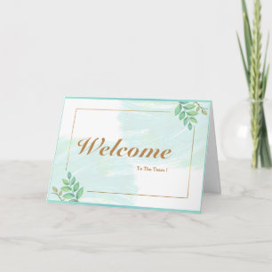 Welcome To The Team Card