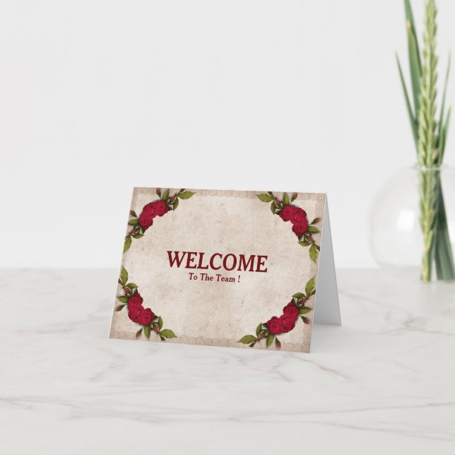 Welcome To The Team Card (Front)
