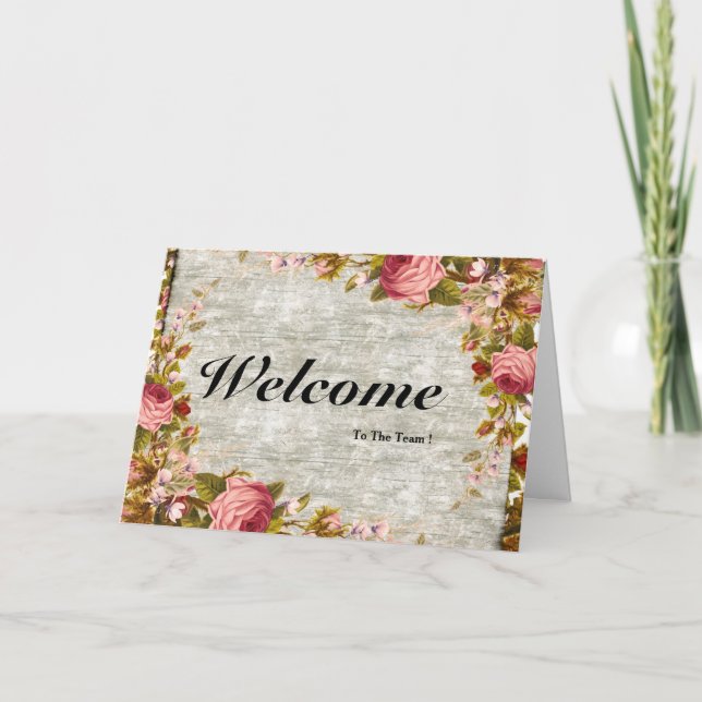 Welcome To The Team Card (Front)