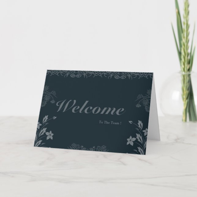 Welcome To The Team Card (Front)