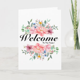 Welcome To The Team Card