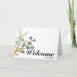 Welcome To The Team Card