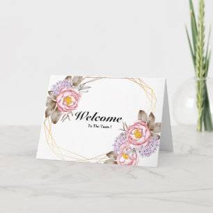 Welcome To The Team Card