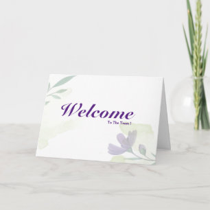 Welcome To The Team Card