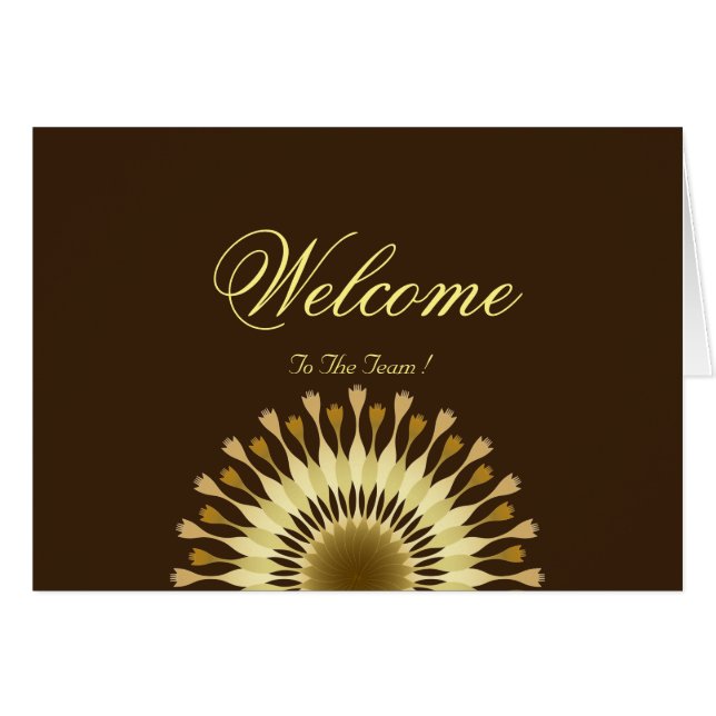 Welcome To The Team Daisy Flower (Front Horizontal)