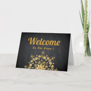 Welcome To The Team Daisy Flower Card