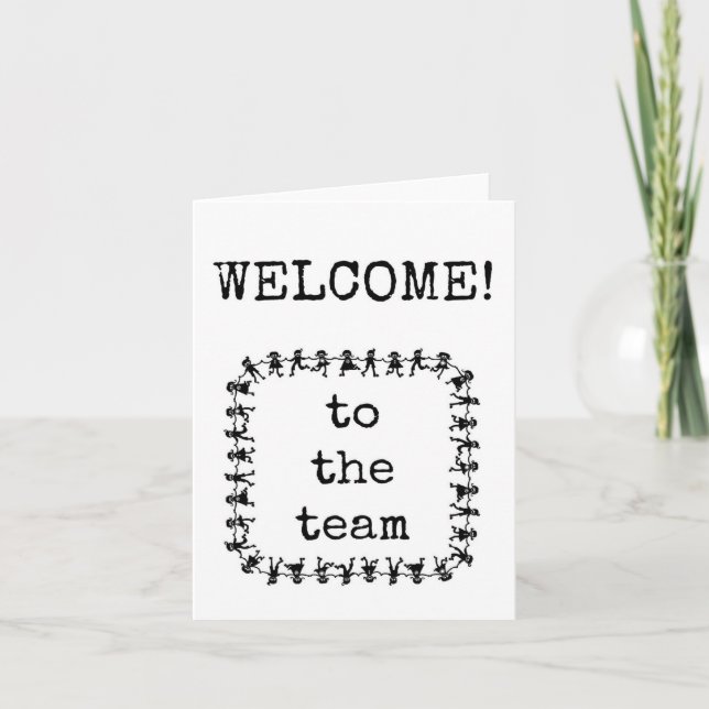 Welcome to the Team New Employee Card (Front)