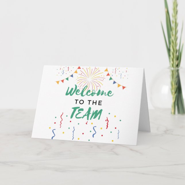 Welcome to the Team New Employee Job Welcoming Card (Front)