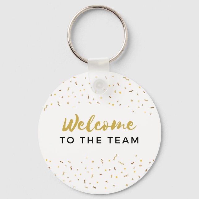 Welcome to the Team New Employee Job Welcoming Key Ring (Front)