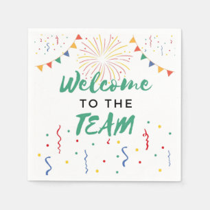Welcome to the Team New Employee Job Welcoming Napkin
