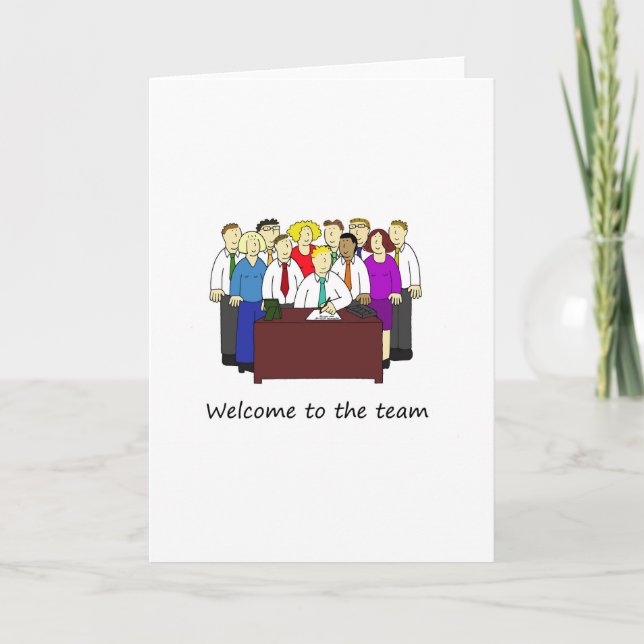 Welcome to the Team Office Workers Card (Front)