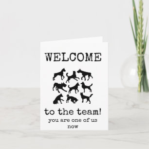 Welcome to the Team, One of Us Now, Card