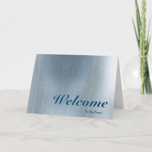 Welcome To The Team Pink Background Blur Card