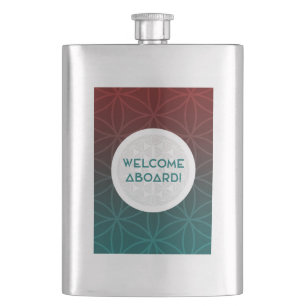welcome to the team sacred geometry hip flask