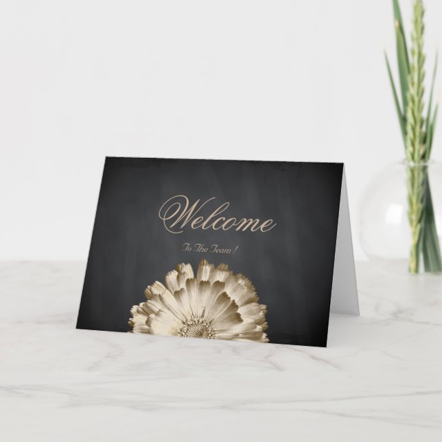 Welcome To The Team Wishing Daisy Card (Front)