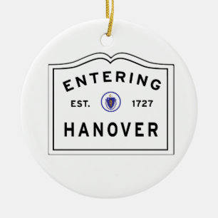 Welcome to the Town of HANOVER MA Ceramic Tree Decoration