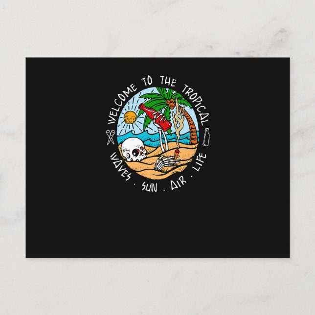 Welcome to the Tropical Postcard (Front)
