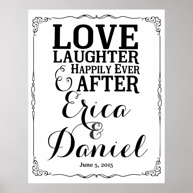 welcome to the wedding happily ever after poster (Front)