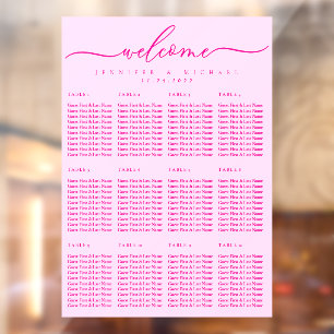 Welcome to the wedding seating chart script number window cling