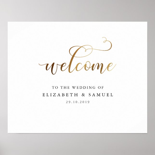 Welcome to the wedding sign (Front)