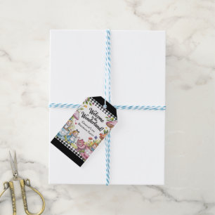 Welcome To The Wonderland 1st Birthday Party Gift Tags