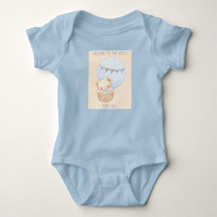 Welcome to the world baby boy bodysuit