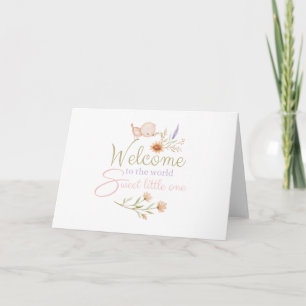 Welcome To The World Baby Greeting Cards