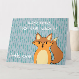 Welcome to the World - Little Fox Card