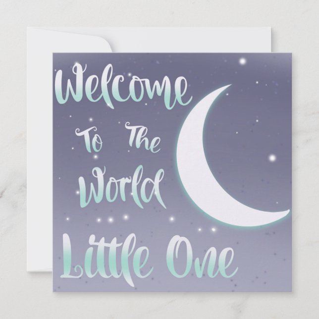 Welcome To The World Little One Card (Front)