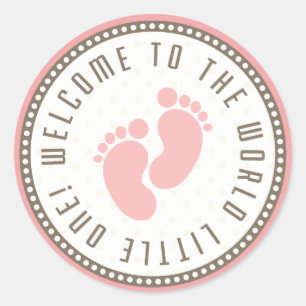 Welcome To The World Little One Classic Round Sticker
