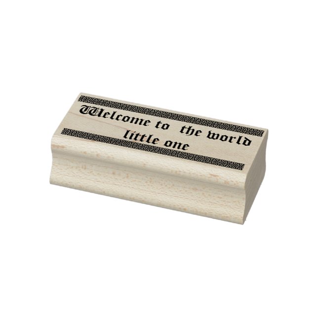 Welcome to the world little one rubber stamp (Stamp)