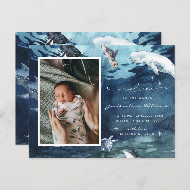 Welcome to the World | Ocean Baby Birth  (Front/Back)