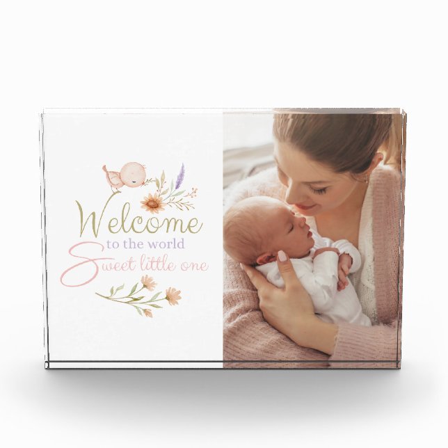 Welcome To The World Photo Block (Front)