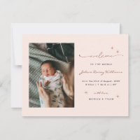 Welcome to the World | | Retro Boho Birth 