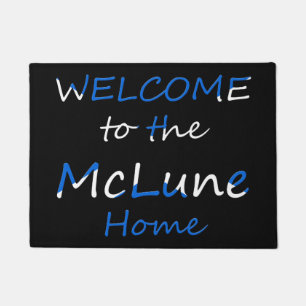 Welcome to the YourName Home on Scottish Flag dmcn Doormat